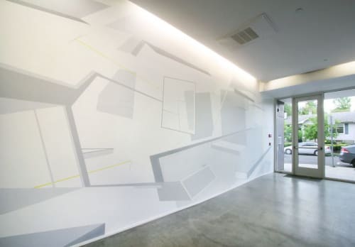 Accidental Architecture | Murals by Damien Gilley Studio | Clinton Condominium in Miami Beach