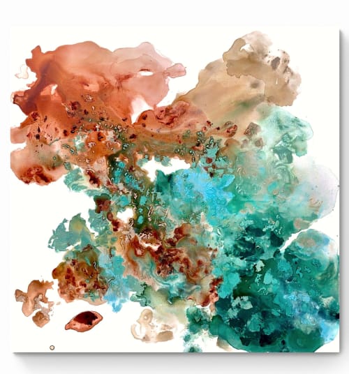 Winter by the sea 13 (the hills) | Oil And Acrylic Painting in Paintings by Cristina Dalla Valentina