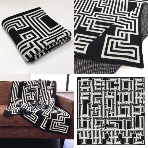 Alphabet Blanket | Linens & Bedding by Zuzana Licko