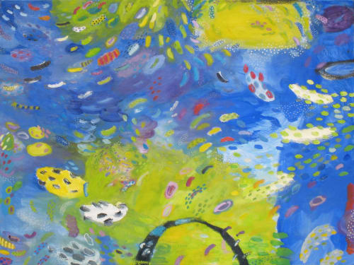 Pond Series | Paintings by Tati Kaupp | Bergdorf Goodman in New York