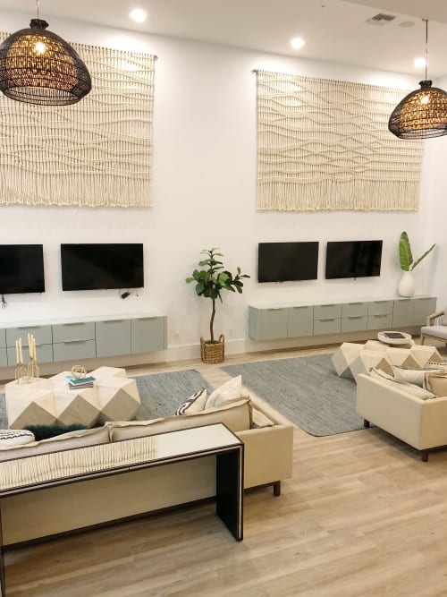 Large scale wall hanging (2) | Wall Hangings by Yerbamala Designs | Solmar on Sixth Luxury Apartments in Fort Lauderdale