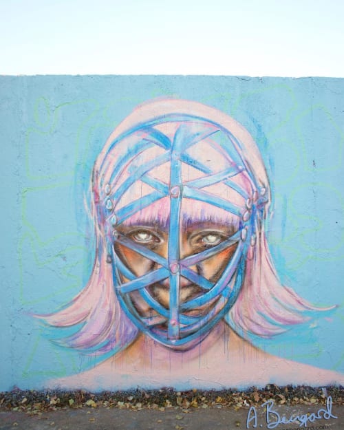 For a girl...Mural | Street Murals by Anne Bengard | Fleamarket at Mauerpark in Berlin