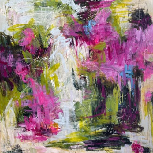 Blossom Burst | Oil And Acrylic Painting in Paintings by Anastasiia Krykun