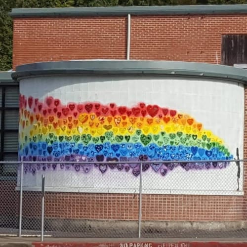 Diversity Mural in Shelton | Public Mosaics by JK Mosaic, LLC | Choice Alternative School in Shelton