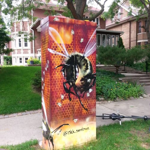 Save the Bees (Beaware) | Street Murals by Nick Sweetman | High Park in Toronto