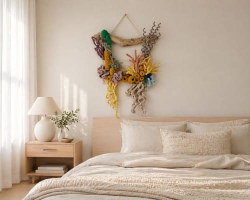 Coral Reef Inspired Macrame Wall Hanging | Wall Hangings by A Modern Take Fiber Art