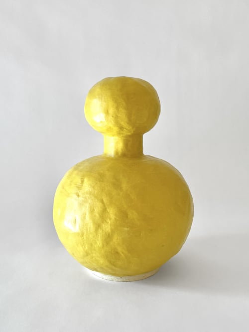 Jules Vase in Yellow | Vases & Vessels by Meg Morrison