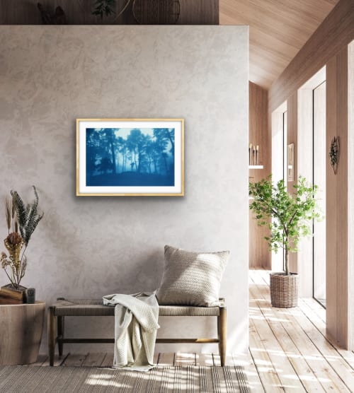 Sunrise Ridge (16 x 24 inch hand-printed cyanotype) | Photography by Christine So