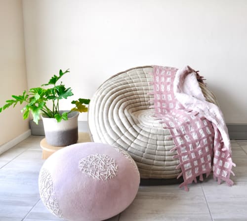 Felt Pouf | Benches & Ottomans by Ronel Jordaan | BaBoo in San Francisco