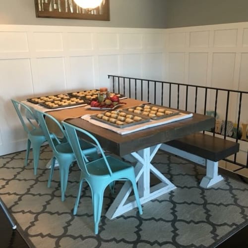 Farmhouse Table and Bench | Tables by Build Like A Chick