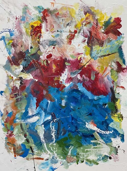 Goodness Gracious Acrylic Abstract | Oil And Acrylic Painting in Paintings by Strokes by Red - Red (Linda Harrison)