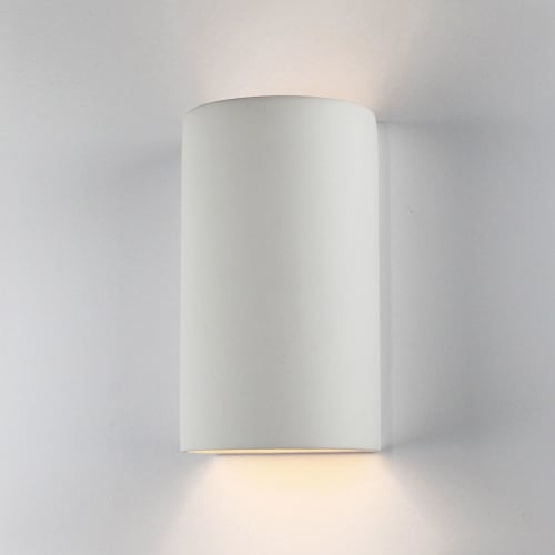 Tenos Sconce | Ceramic Cylinder Wall Light | Sconces by A19 Artisan Lighting