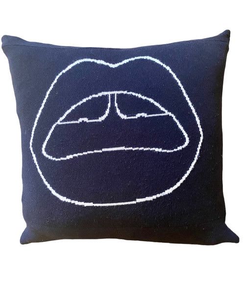 Lip Service/02 | Pillows by Cate Brown