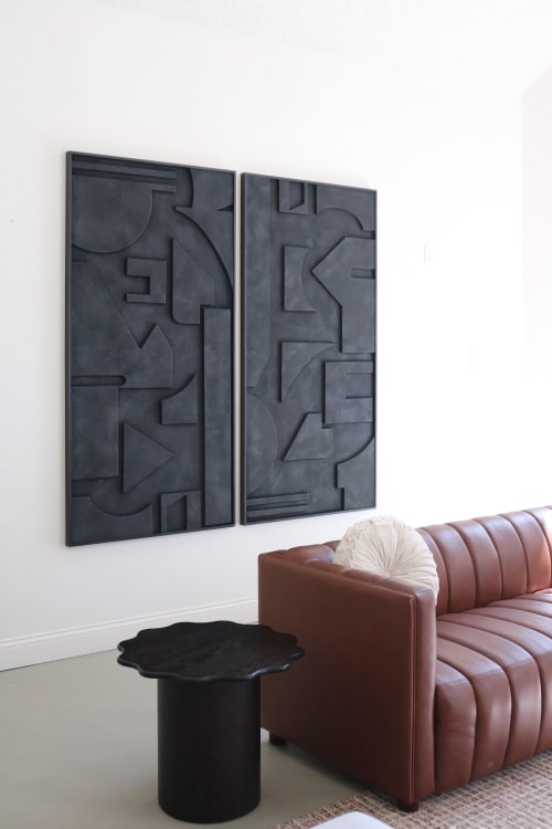 Art Deco Wall Art, Plaster Art, Dimensional Wall Art. | Wall Hangings by Blank Space Studios