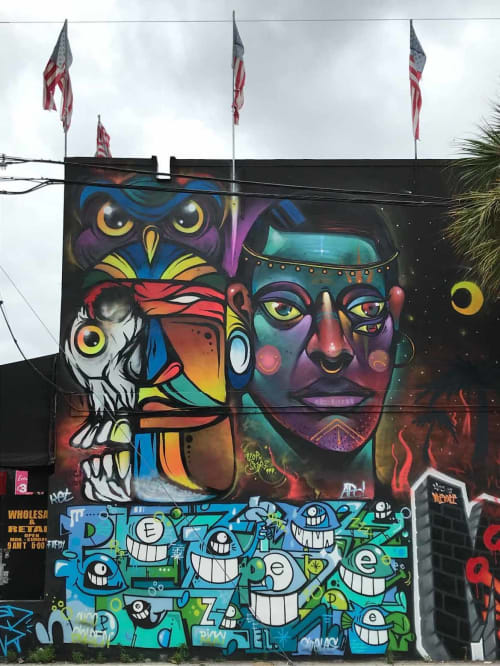 Wynwood Art District Mural 2018 | Street Murals by Skore999 | Wynwood Art District in Miami