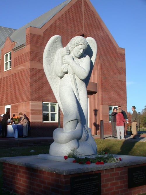Saint Michael | Public Sculptures by Jim Sardonis | Saint Michael's College in Colchester