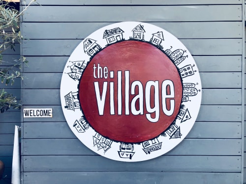 The Village Logo | Signage by "Kasey Jones, Ink." | The Village in Los Angeles