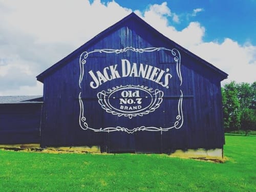 Jack Daniel's Barn | Signage by Pure Bonaventure | Ashbourne Farms in La Grange