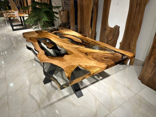 Special Ultra Clear Epoxy Table - Made To Order | Dining Table in Tables by Gül Natural Furniture
