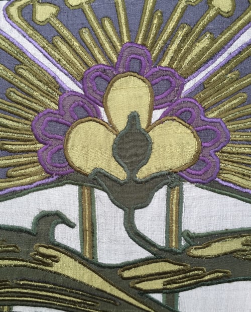 Papyrus Nouveau | Pillow in Pillows by APPLIQUE ARTISTRY