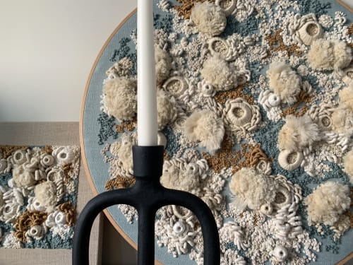 Abstract Ocean Fiber Art | Art & Wall Decor by Helen D Wilde - Ovo Bloom