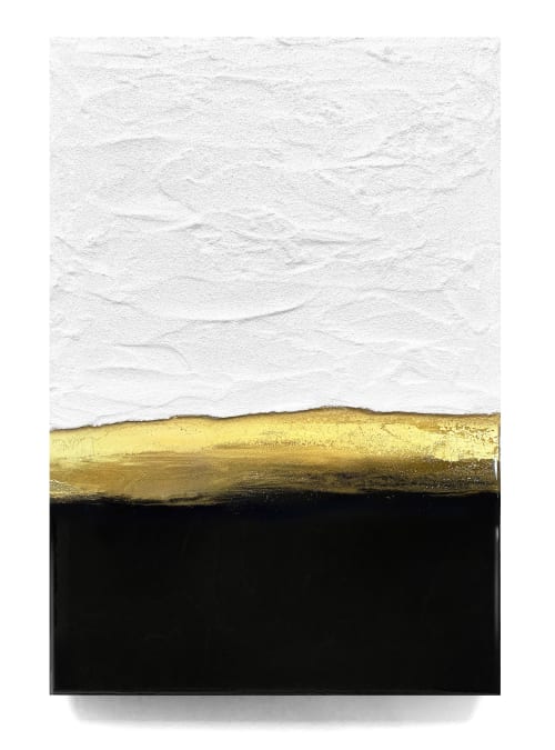 Black And White Golden Light | Mixed Media by Alyson Storms
