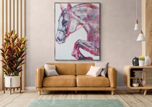Horse my love forever | Wall Sculpture in Wall Hangings by Virginie SCHROEDER