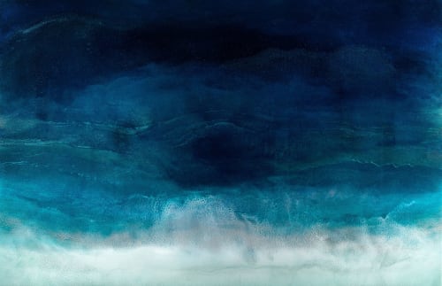 Salt Creek Sunday's Original Resin Seascape Painting | Oil And Acrylic Painting in Paintings by MELISSA RENEE fieryfordeepblue  Art & Design | Salon Platinum - Aliso Viejo, Orange County, CA in Aliso Viejo