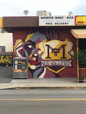 Media Wine & Spirits Mural | Murals by Spencer McCarty | Media Wine & Spirits #2 in Los Angeles
