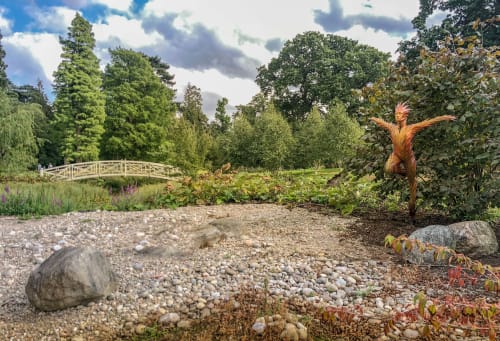 Firebird | Public Sculptures by Simon Gudgeon Sculpture | Woburn Abbey and Gardens in Woburn