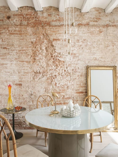 ¨Julieta¨High Gloss Round Dining Table Palm Springs Style | Tables by Jover + Valls