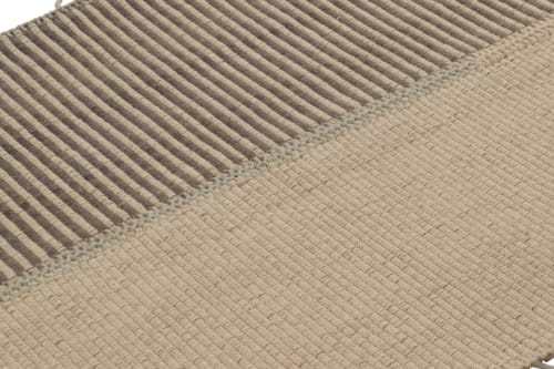 Rug & Kilim's Accent Kilim with Textural Beige and Brown | Area Rug in Rugs by Rug and Kilim