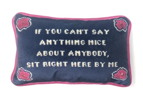 ALICE ROOSEVELT LONGWORTH sassy quote velvet toss pillow | Pillows by Mommani Threads