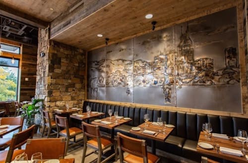 E3 Chophouse Indoor Mural | Murals by Drafts by Ola | E3 Chophouse in Nashville