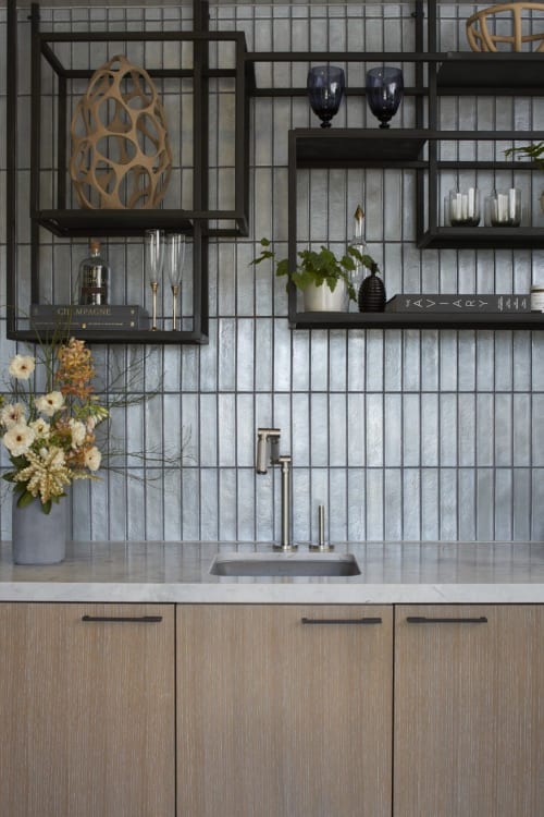 Karbon Articulating Deck-Mount Bar Sink Faucet and Cairn Neoroc Under-Mount Kitchen Sink | Water Fixtures by Kohler | SF Decorator Showcase 2019 in San Francisco