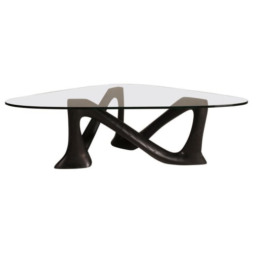 Amorph Hermosa Coffee Table with Tempered Glass, Solid Wood | Tables by Amorph