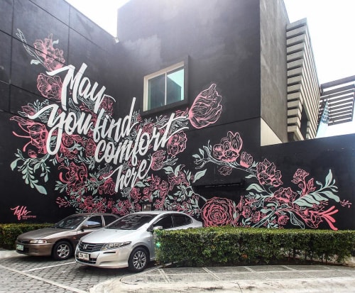 "May you find comfort here" | Murals by KFK Collective | Bonifacio High Street in Taguig