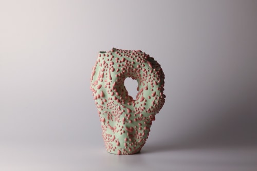 melty mint | sculptural vessel | Vase in Vases & Vessels by Ashley Perez