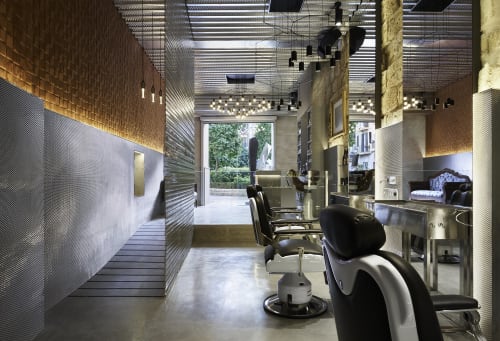 Barber's club "The razor blade project" | Architecture by Minimal Studio
