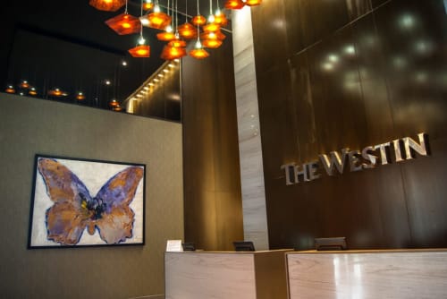 Butterfly Painting | Paintings by Marisabel Bazan | The Westin Panama in Panamá