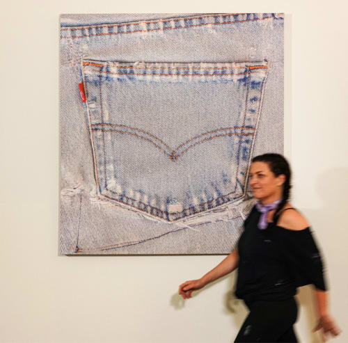 "Pocket" | Embroidery in Wall Hangings by ANTLRE - Hannah Sitzer | Google RWC SEA6 in Redwood City