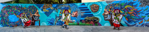 Water is One- El Agua es Una- See Walls Art Festival | Murals by Demencia Beivide | Educational Cultural Center of the State of Querétaro in Santiago de Querétaro