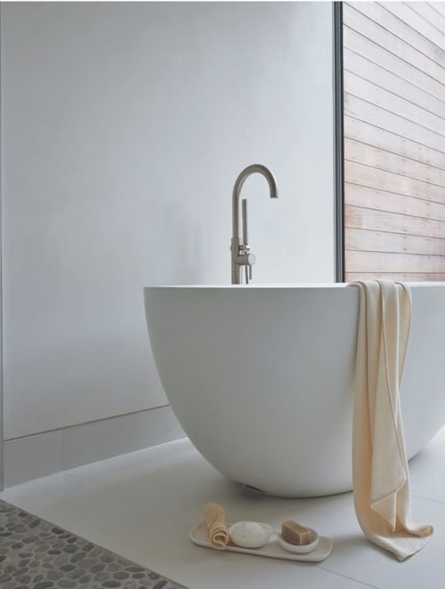 Round Bath Collection | Vases & Vessels by Tina Frey | Shou Sugi Ban House in Water Mill