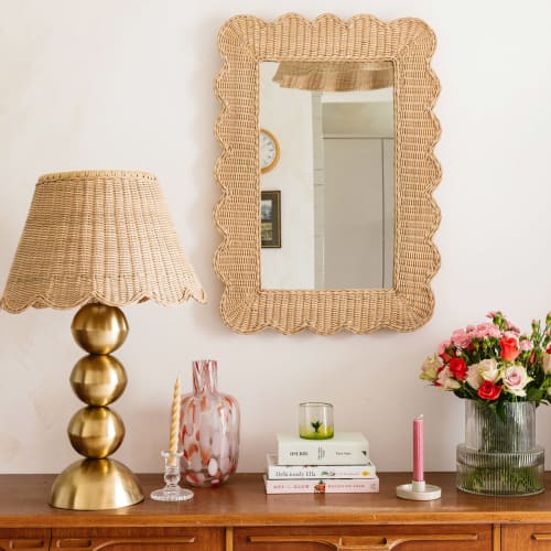 Mimi Scalloped Mirror (Large) | Decorative Objects by Hastshilp