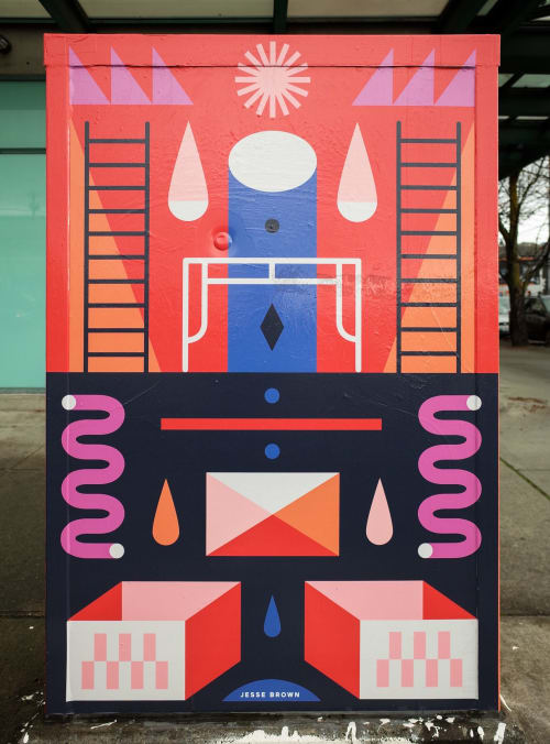 SODO Control Boxes | Street Murals by Jesse Brown