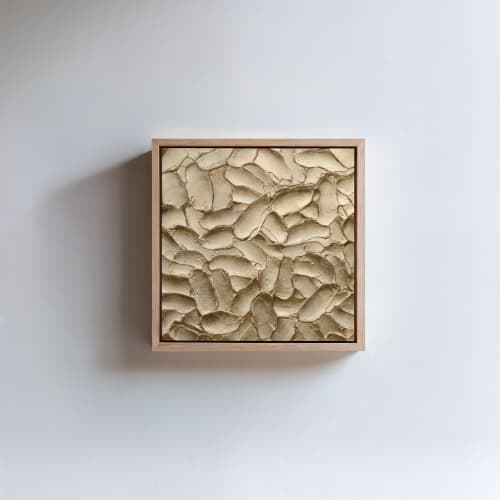3d Textured Gold Wall Art Acrylic Texture | Oil And Acrylic Painting in Paintings by Berezart