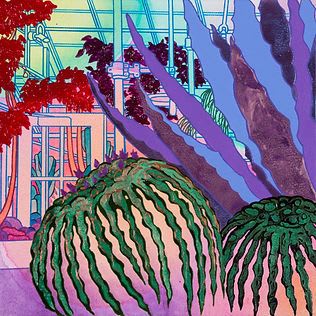 Desert Niche 2 | Oil And Acrylic Painting in Paintings by Elizabeth Gahan