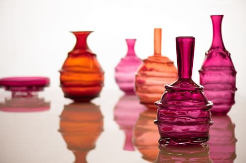 Textured Vessels | Tableware by Kazuki Takizawa / KT Glassworks | KT Glassworks in Los Angeles