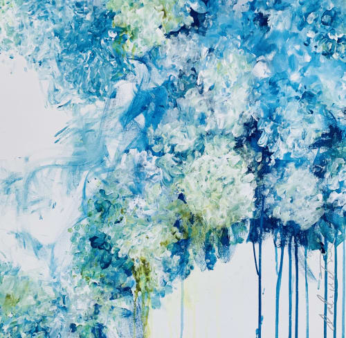 Silver Lace 🔴 | Oil And Acrylic Painting in Paintings by Darlene Watson Abstract Artist