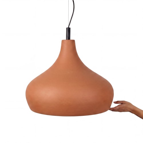 Morning Bell 20" | Sculptural Ceramic Pendant Light | Pendants by Naaya Studio | Tranquilseas Resort in Sandy Bay